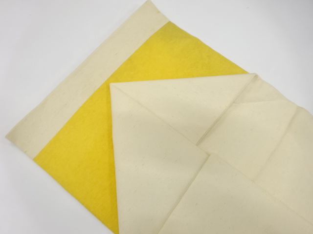 アンティーク 作家物 上代紬 手描き 紫陽花模様名古屋帯